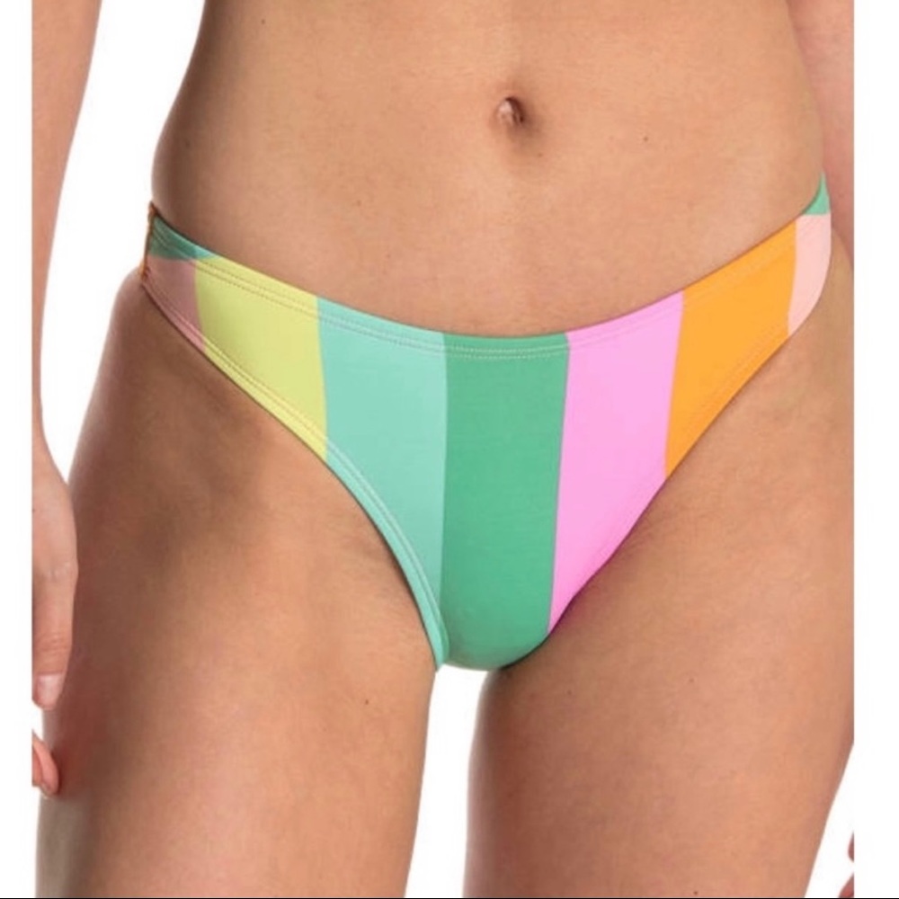 NEW THE BIKINI LAB STRIPED BIKINI BOTTOM